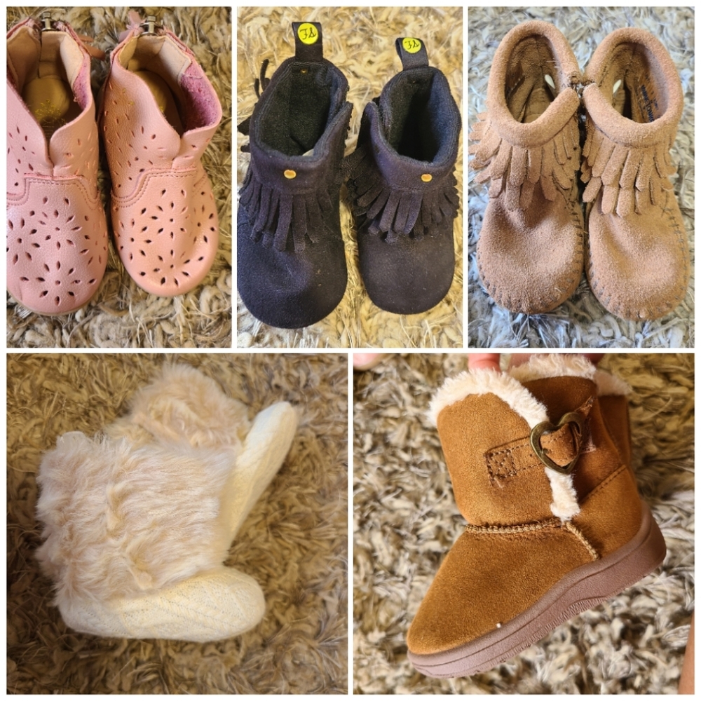 Toddler Girls Boot Bundle Size 3 (6-12 Mo)